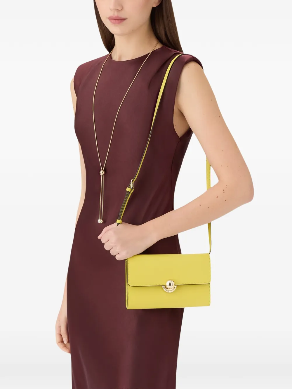  Furla Large Rectangular-shape Sfera Cross Body Bag - Yellow 