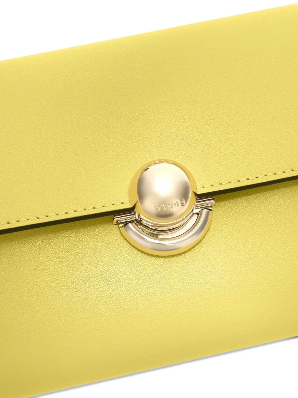 Furla Sfera grote rechthoekige crossbodytas Geel