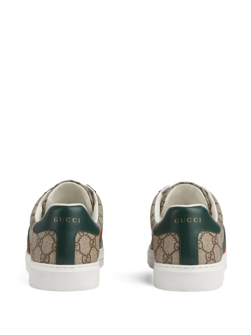 Gucci Ace sneakers met streep Beige