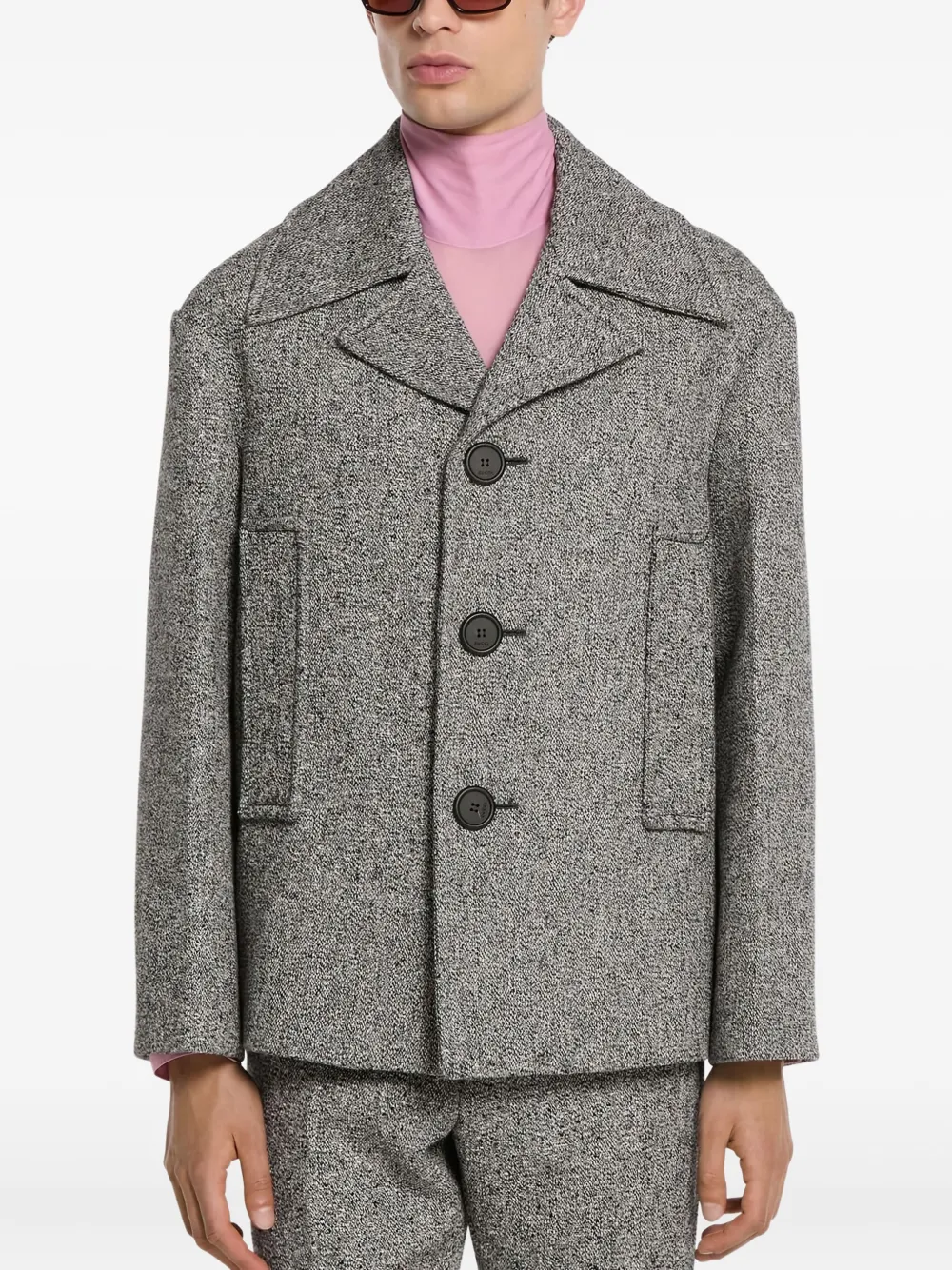 Gucci button single-breasted caban coat | Single Breasted Coats | Image 2