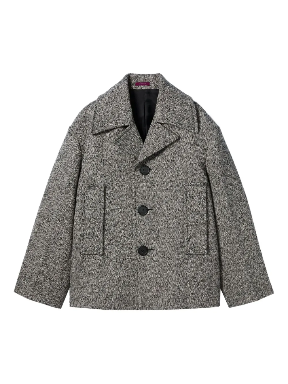 Gucci button single-breasted caban coat | Grey | Image 1