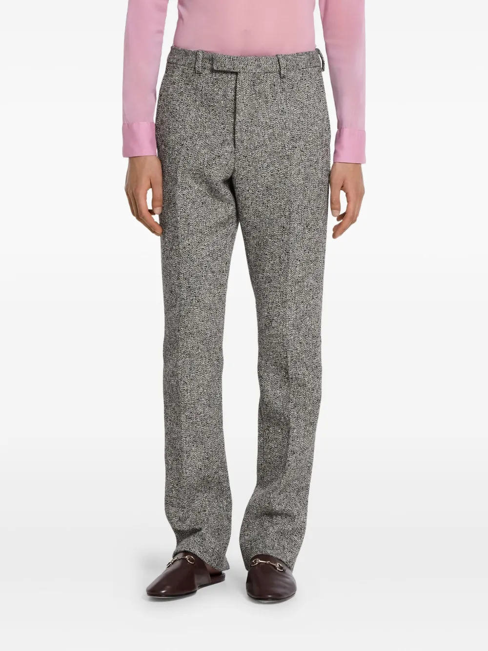 Gucci diagonal-pocket trousers - Grijs