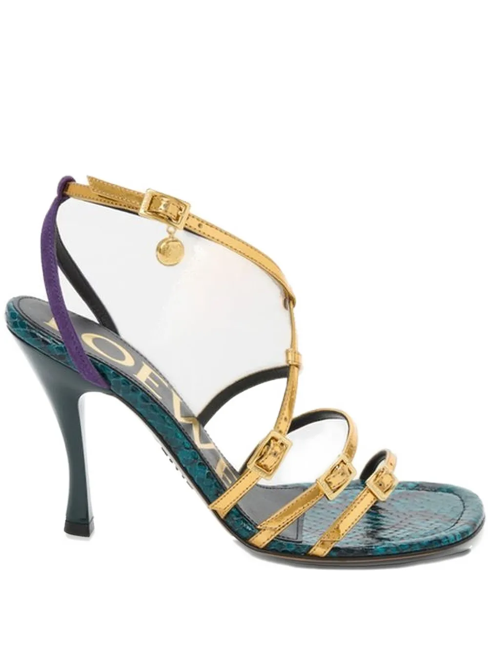 LOEWE 90mm buckle strap sandals Goud