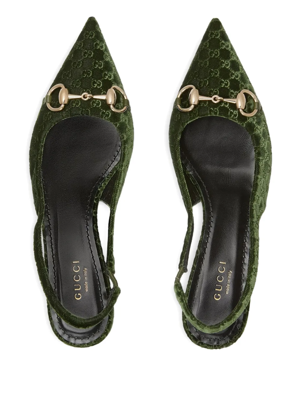 Gucci 45mm horsebit-detail pumps Groen