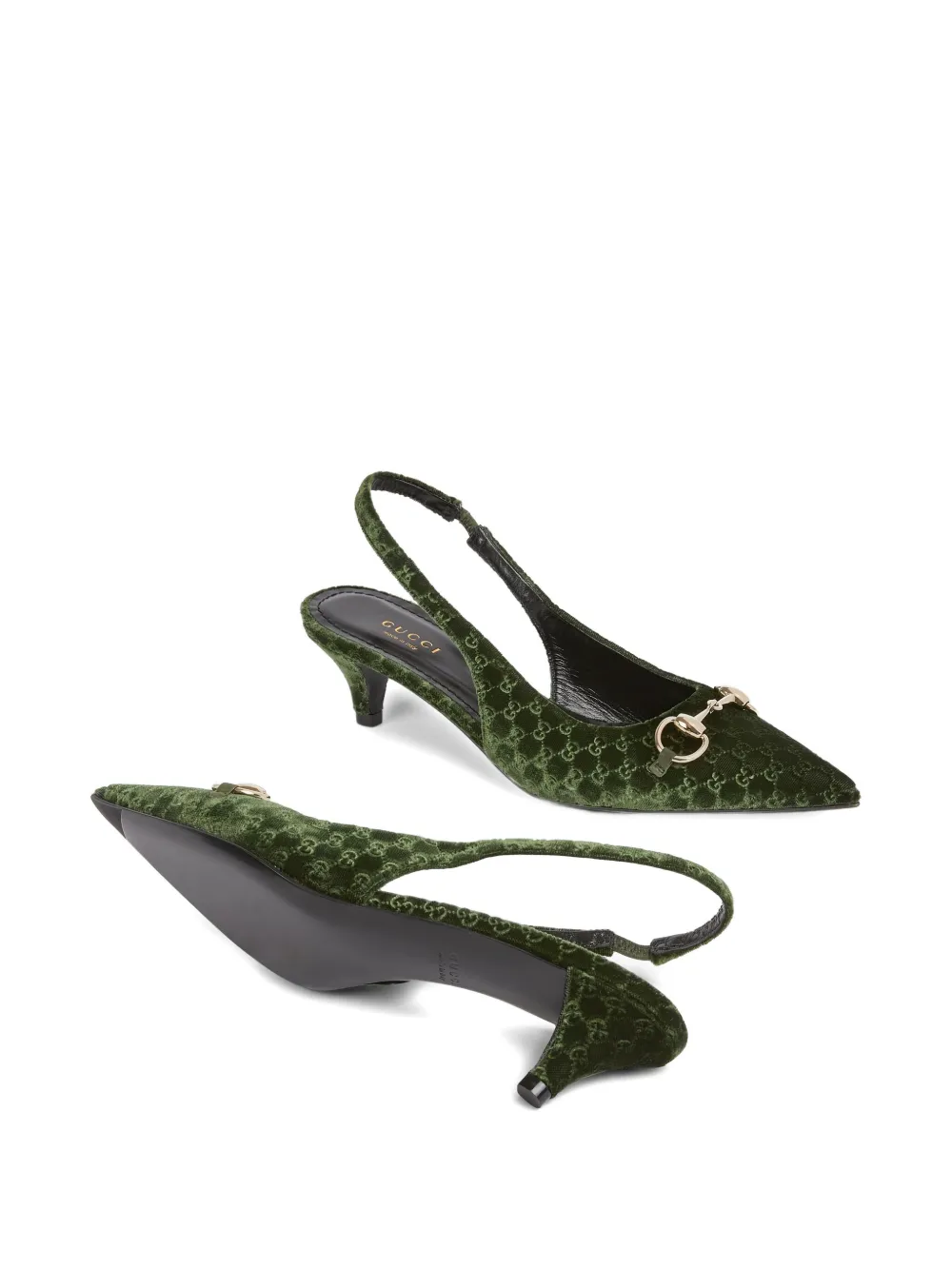 Gucci 45mm horsebit-detail pumps Groen