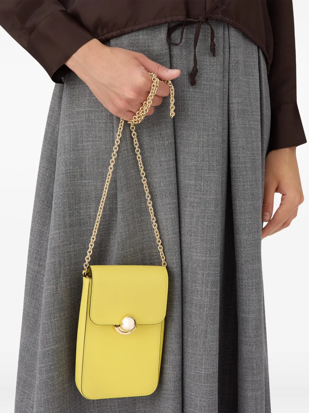 Furla Vertical kleine crossbodytas Geel