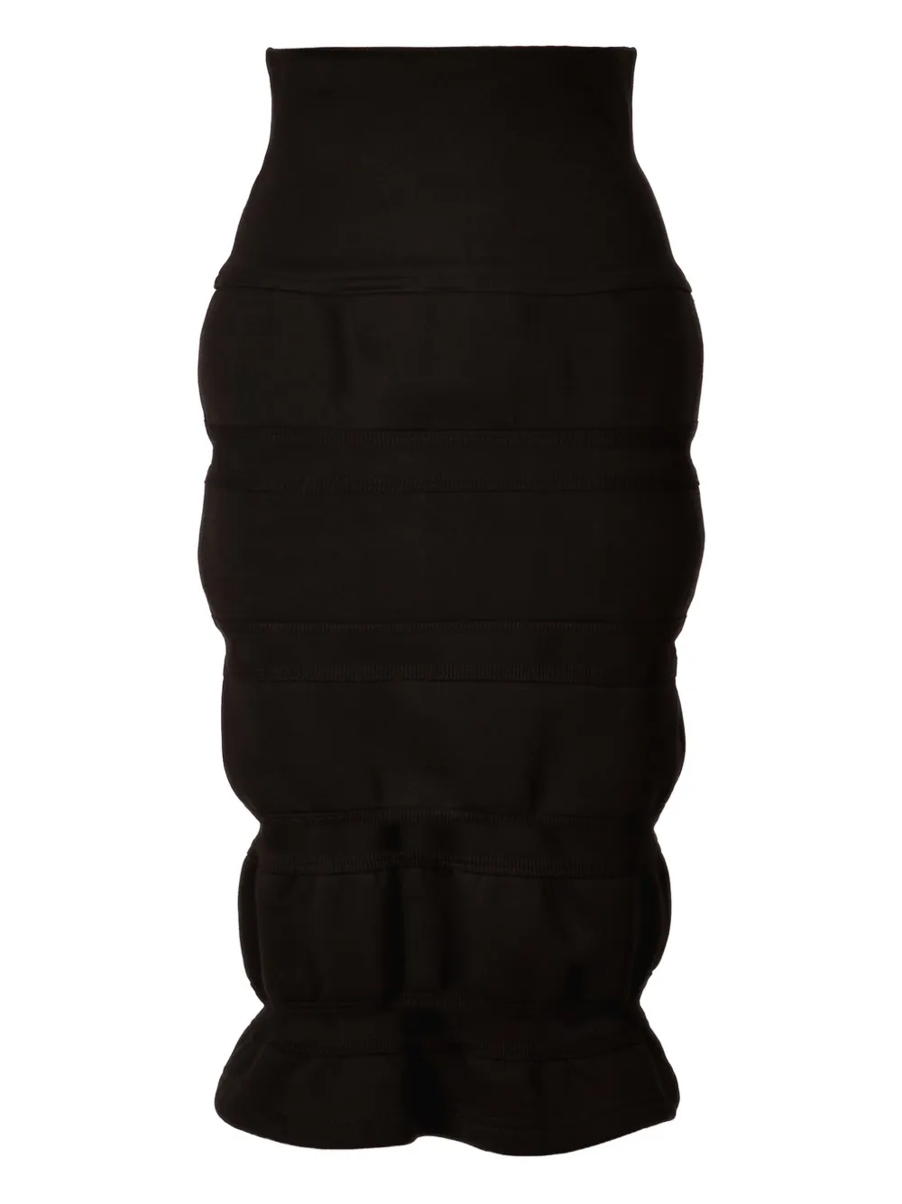 Ioana Ciolacu falda lápiz con capas escalonadas | negro | Image 1