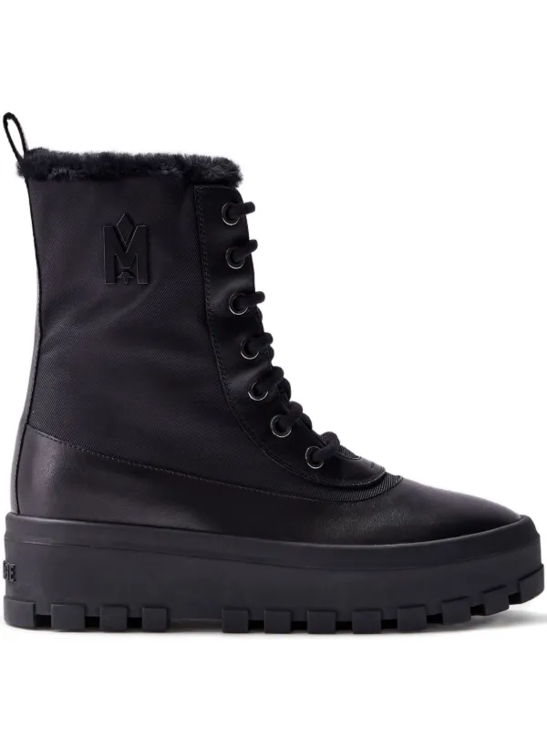 Mackage Hero Logo-embellishment Boots in Black