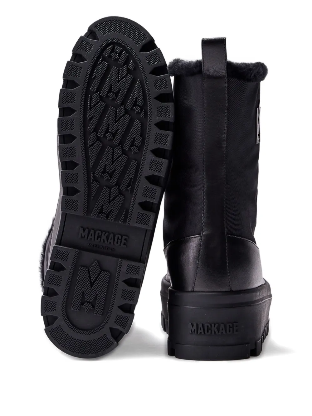 Mackage Hero laarzen verfraaid met logo Zwart