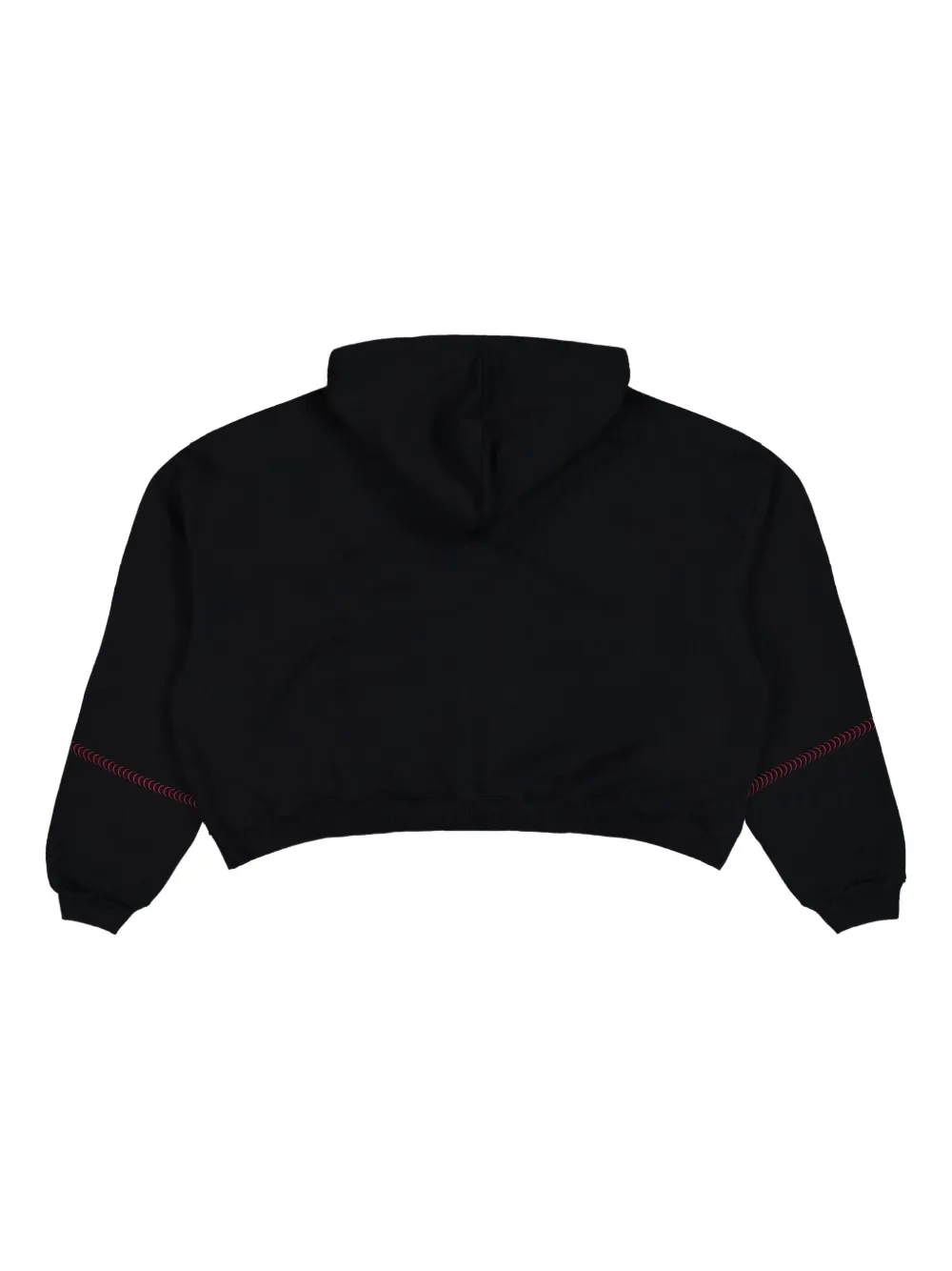Gmbh Logo-embroidery Hooded Sweatshirt In Black