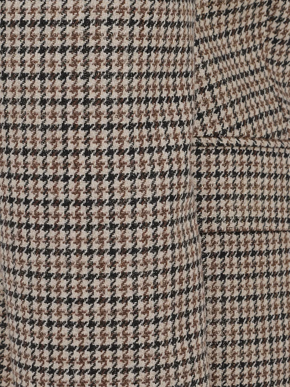 Tagliatore Houndstooth-pattern Buttoned Blazer In Brown