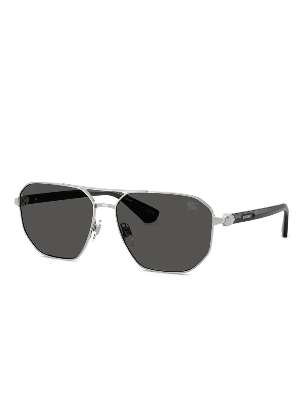 Burberry Eyewear Zonnebril met geometrisch montuur Zilver