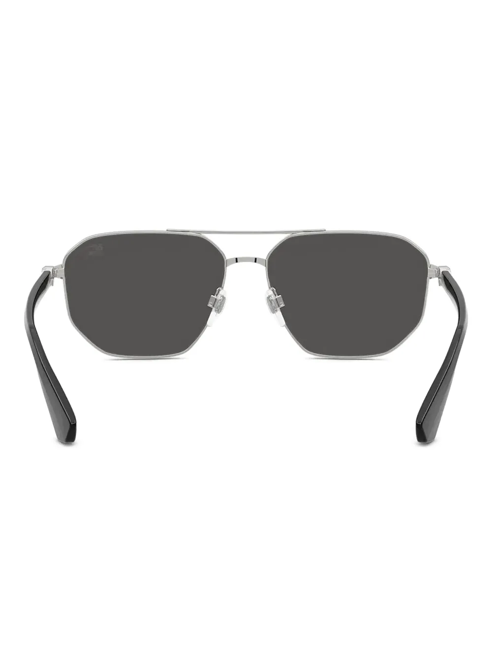 Burberry Eyewear Zonnebril met geometrisch montuur Zilver