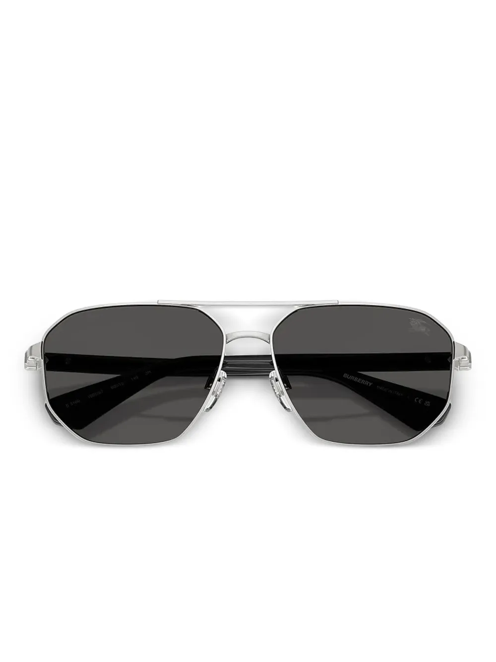 Burberry Eyewear Zonnebril met geometrisch montuur Zilver