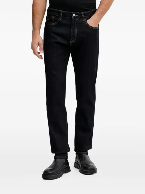 Armani Exchange logo-patch jeans