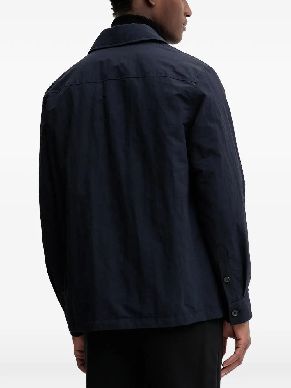  Bally Buttoned Front-pockets Jacket - Blue 