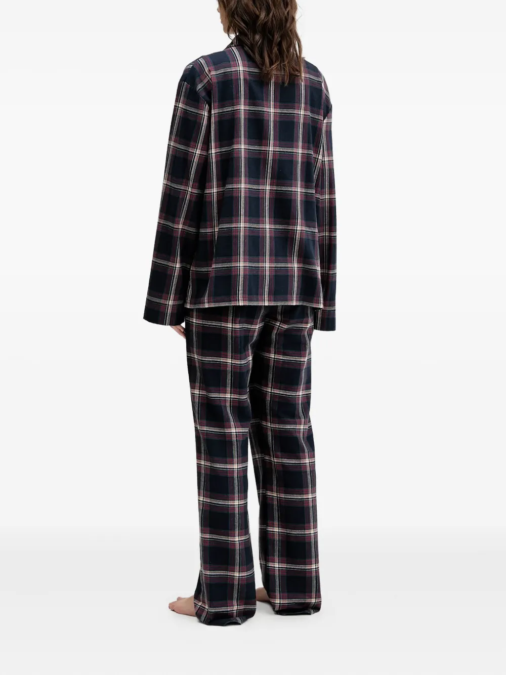 BOSS Holiday pyjama met knopen Blauw