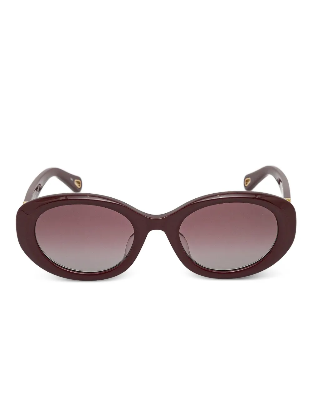 Chloé Eyewear oval-frame sunglasses - Rosso