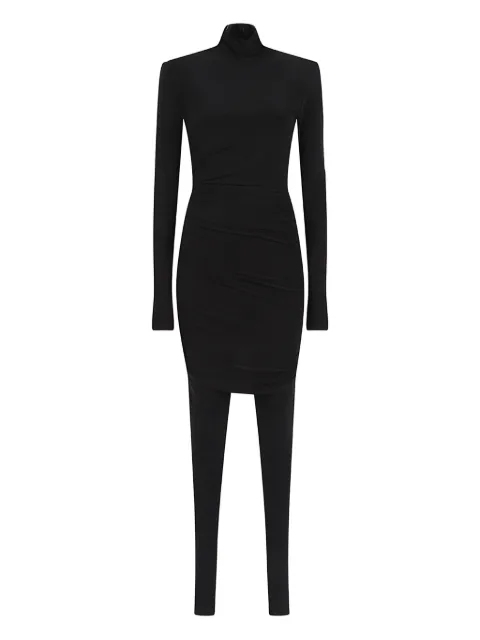 Norma Kamali Diana ruched-detail mini dress
