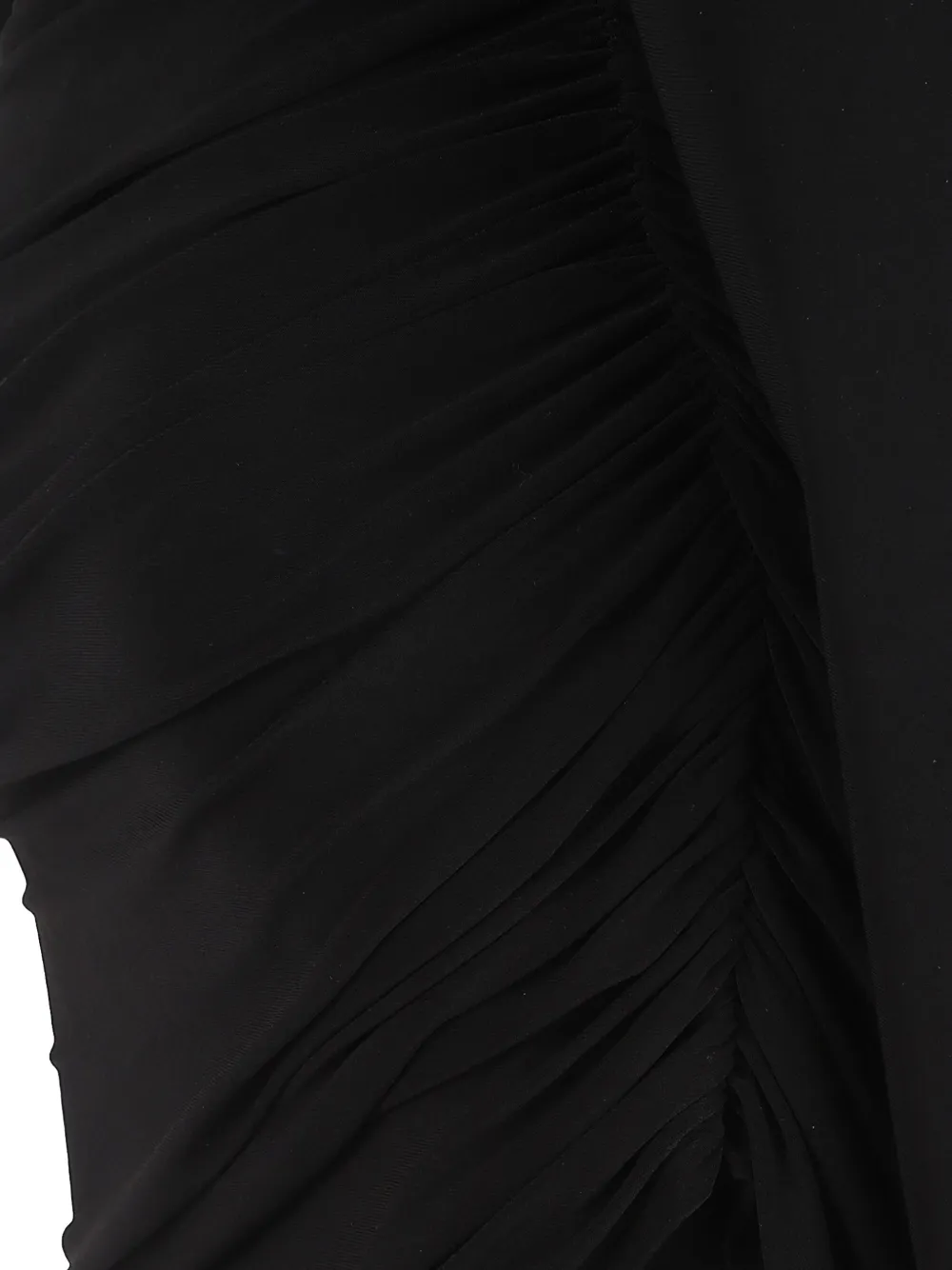 Norma Kamali Diana Ruched-detail Mini Dress In Black
