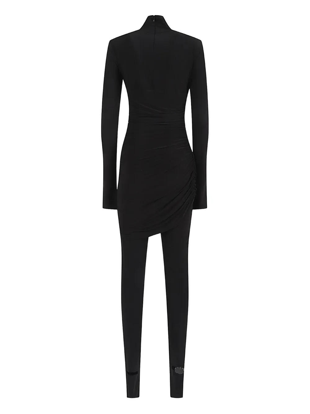 Norma Kamali Diana ruched-detail mini dress - Zwart