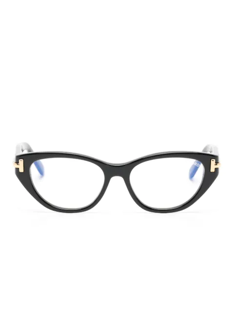 TOM FORD Eyewear cat-eye gold-tone glasses