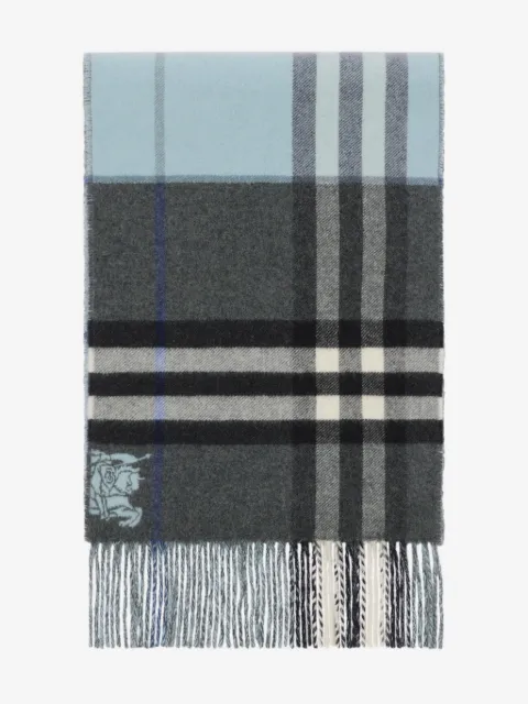 Burberry contrast Check cashmere scarf