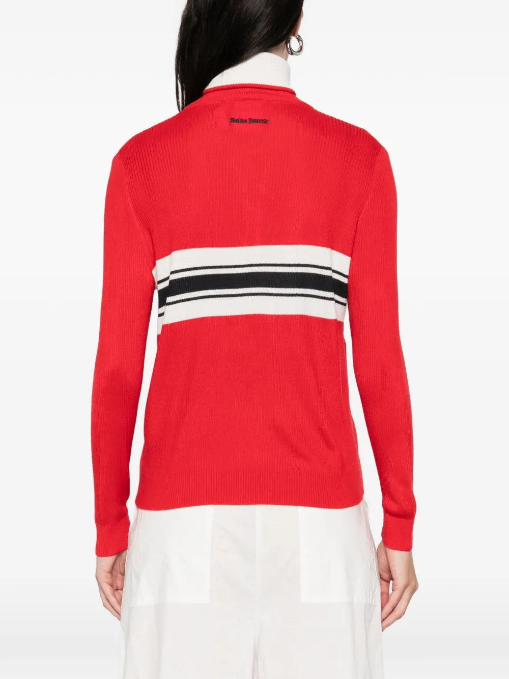 Adidas Originals X Wales Bonner Embroidered-logo Cardigan In Red