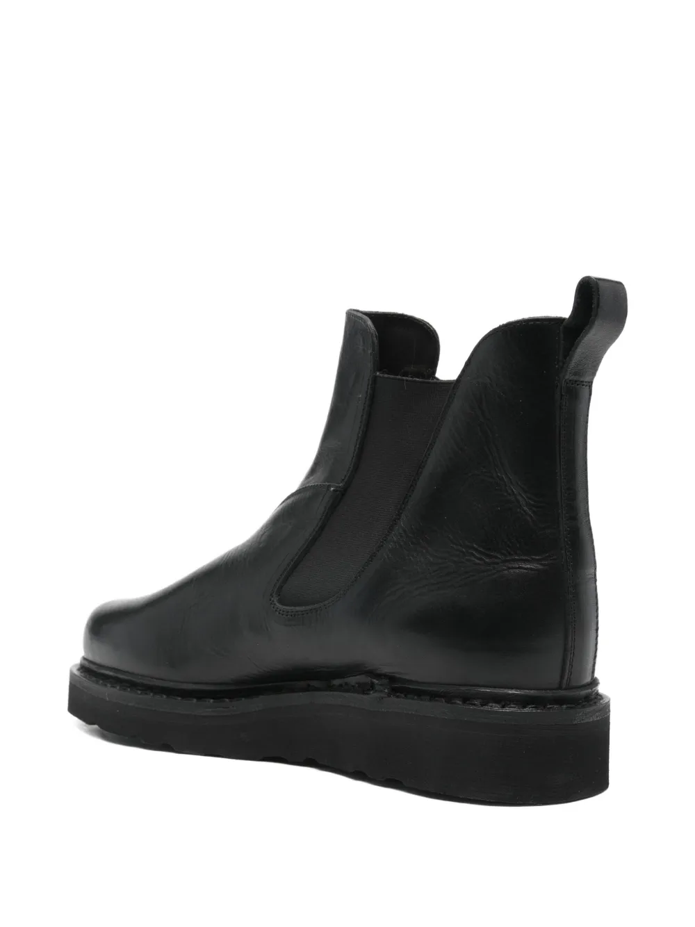 Needles Laarzen met plateauzool en reliëf Zwart