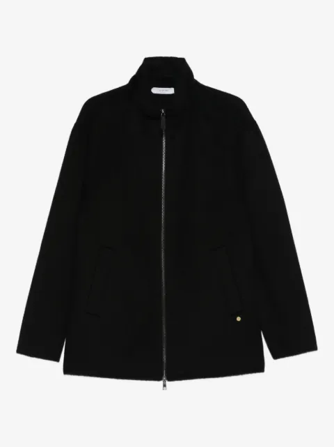 Greyed zip-up jacket
