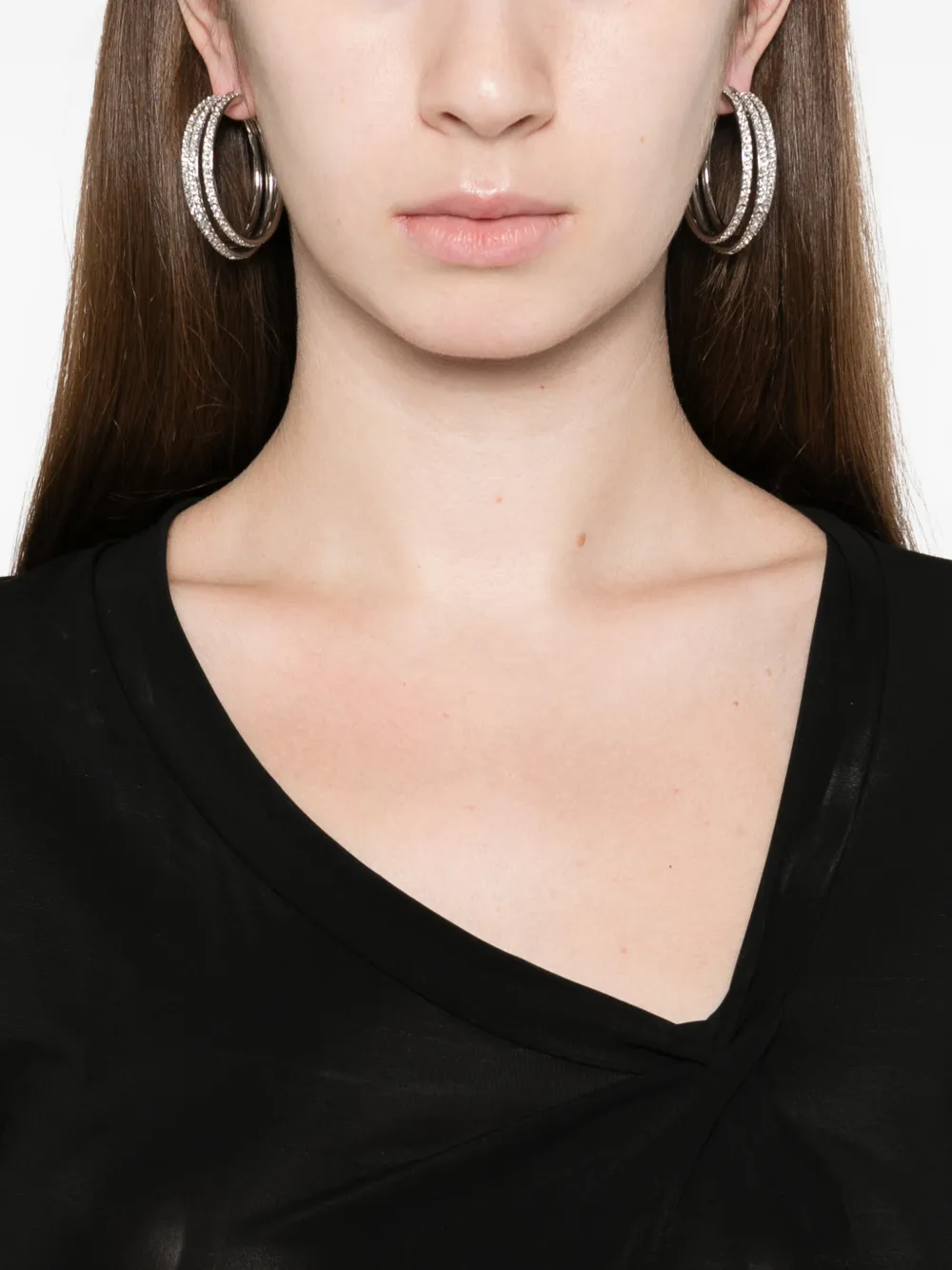 B1archive Ruched Asymmetric Dress In Black