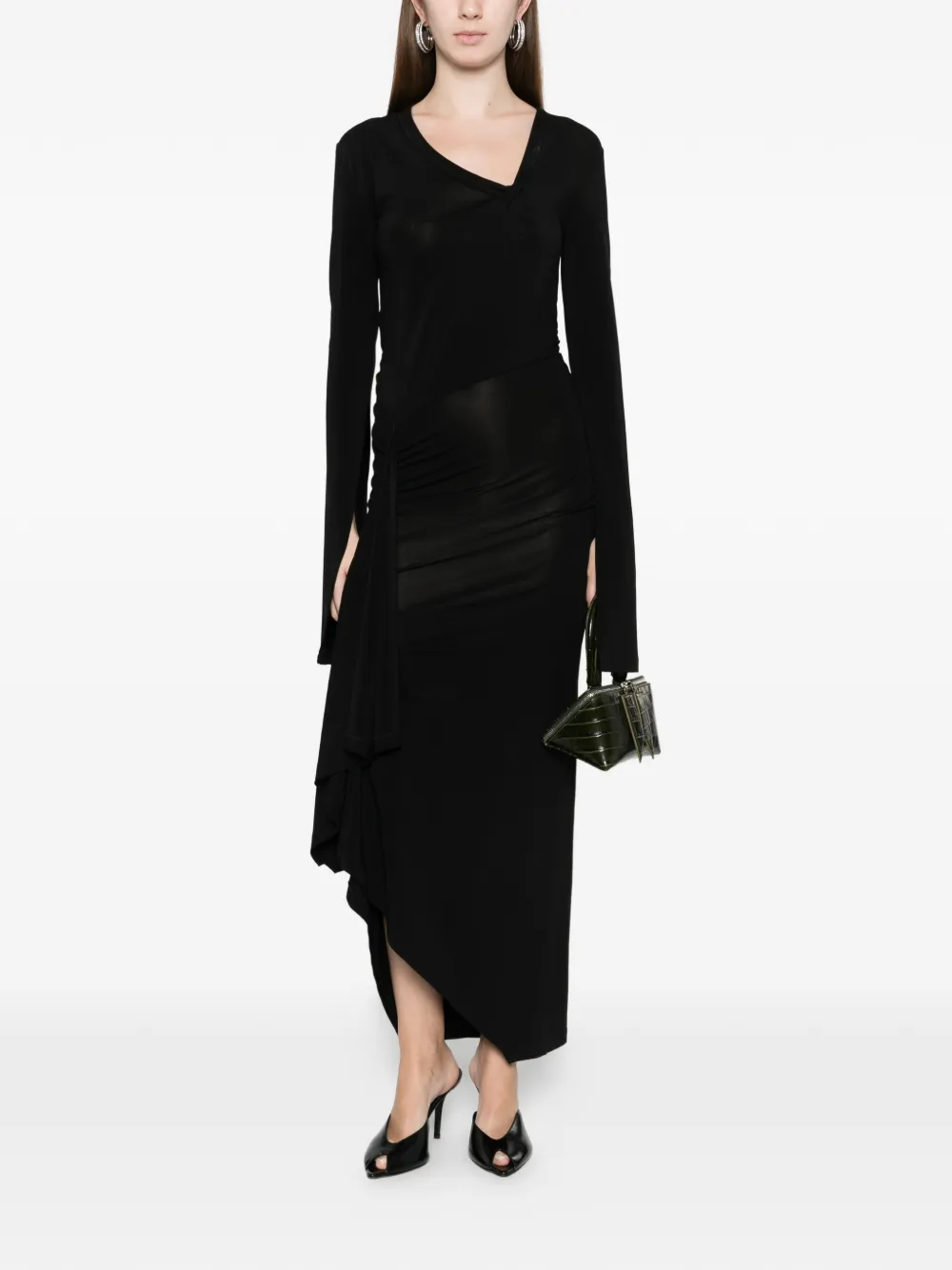 B1ARCHIVE ruched asymmetric dress | Vestidos de noche | Image 2