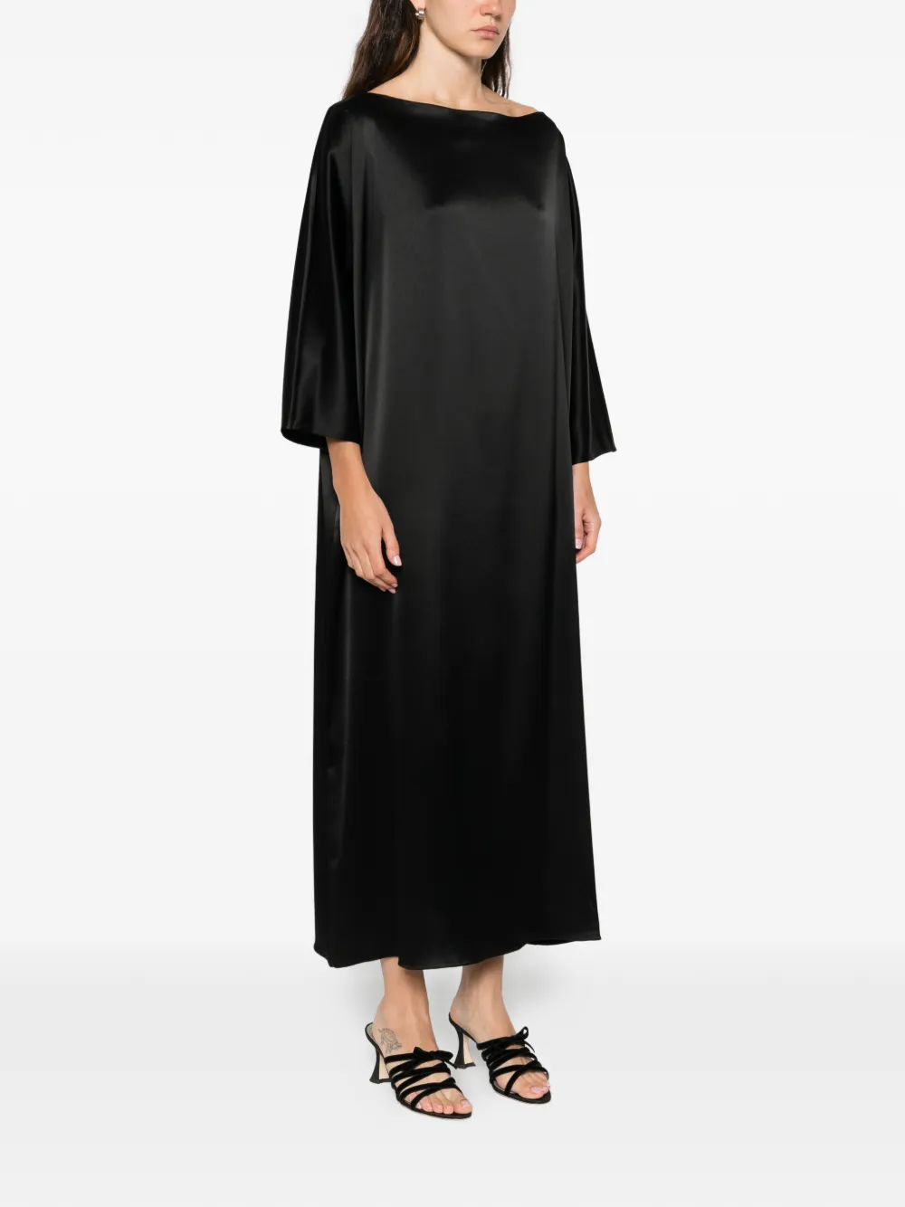 Gianluca Capannolo Laura Boat-neck Midi Dress In Black