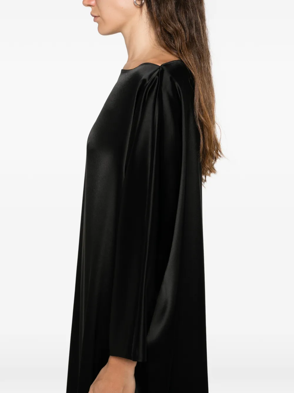 Gianluca Capannolo Laura Boat-neck Midi Dress In Black