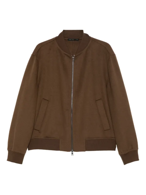 Low Brand ジップアップ ボンバージャケット | ブラウン | FARFETCH JP