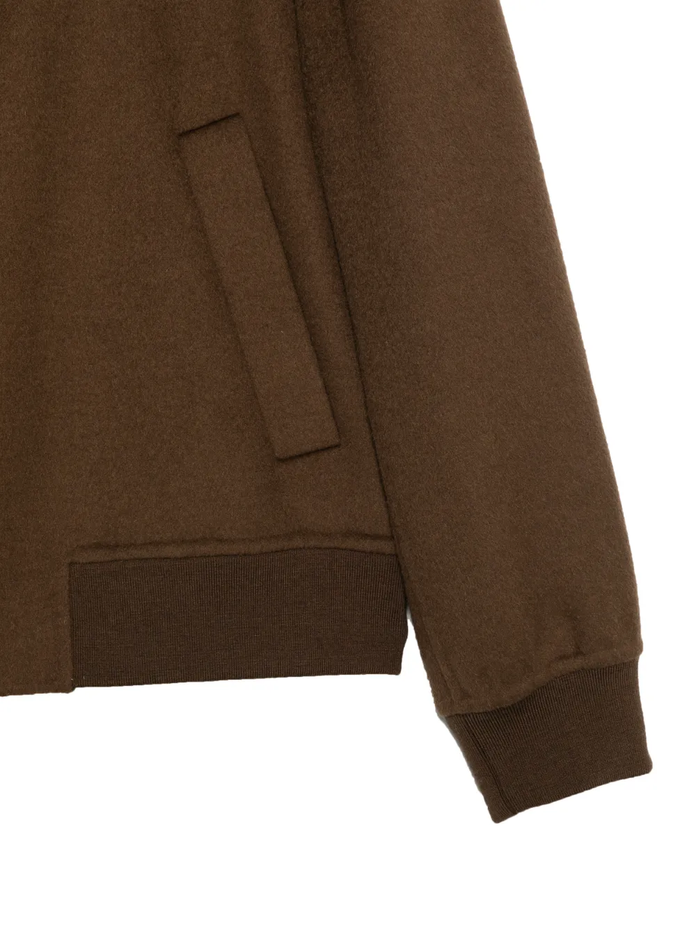  Low Brand Zip-up Bomber Jacket - Brown 