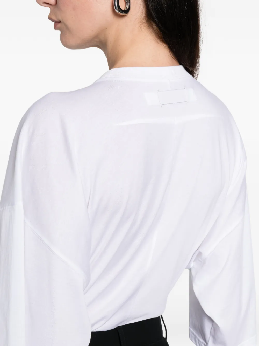 B1archive Wide-sleeve T-shirt Bodysuit In White