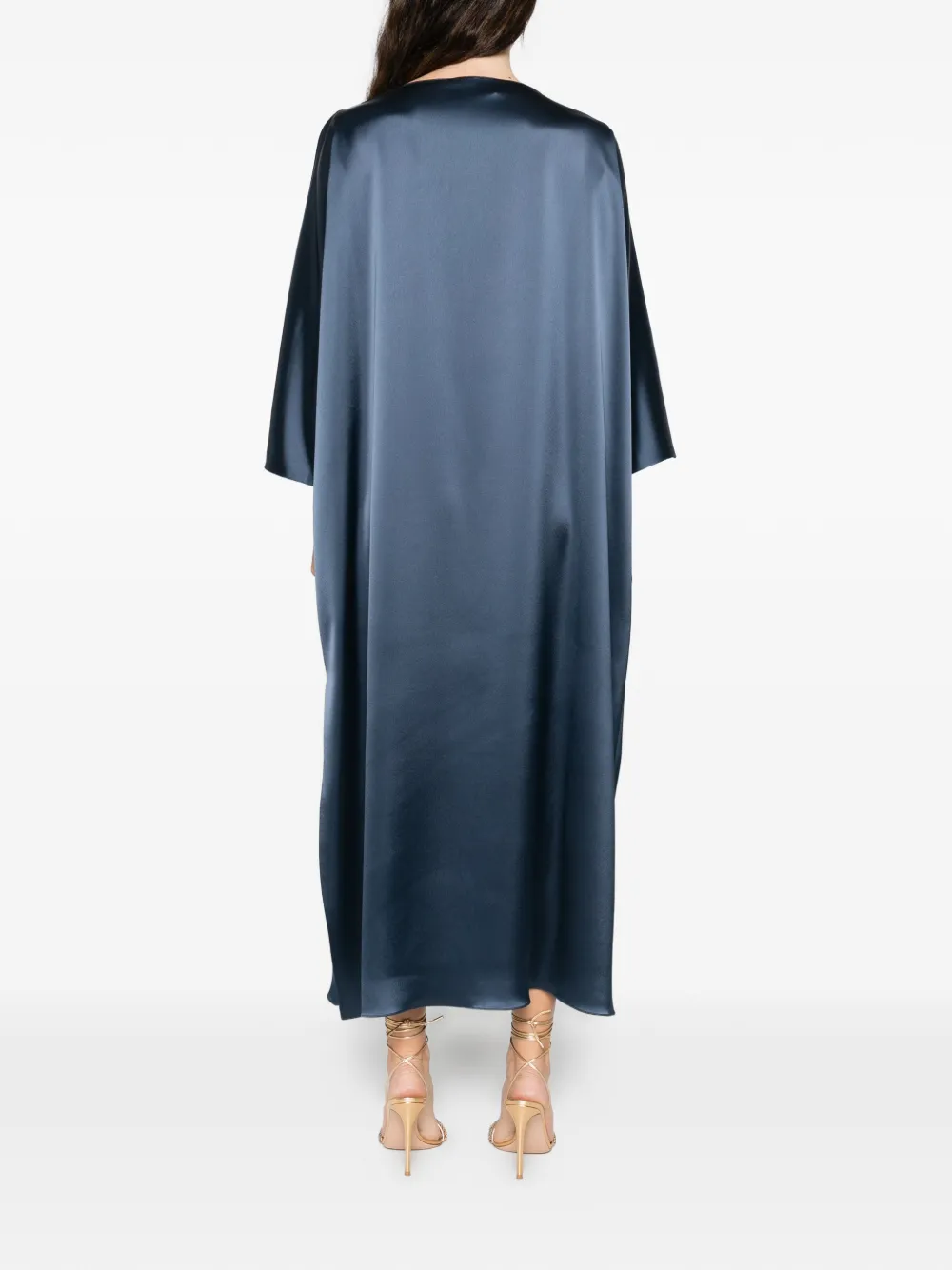 Gianluca Capannolo Boat-neck Laura Midi Dress In Blue