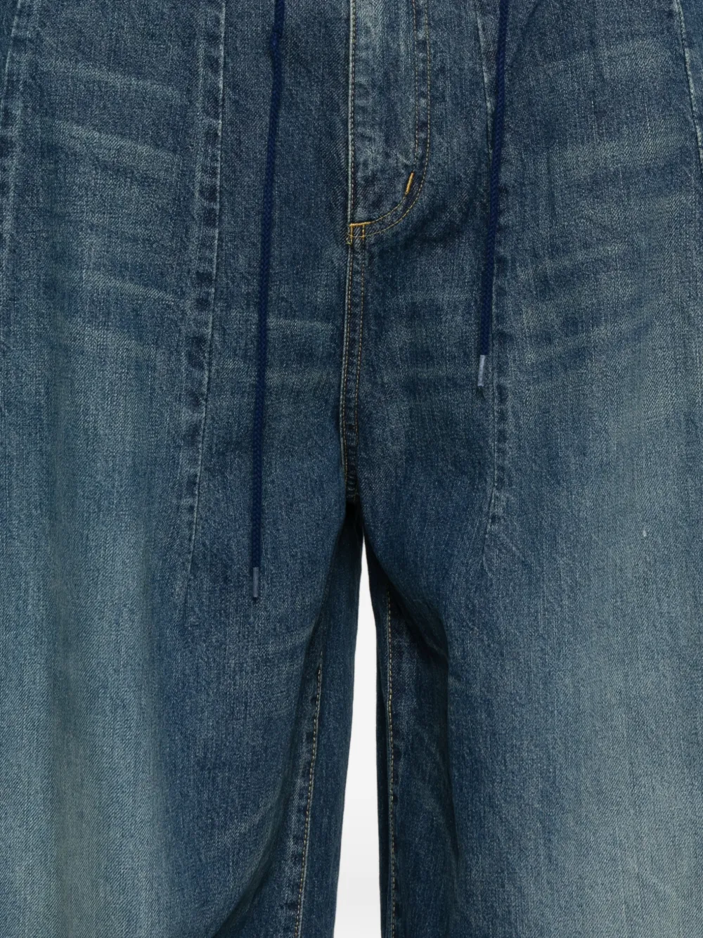 Needles Drawstring Denim Jeans In Blue