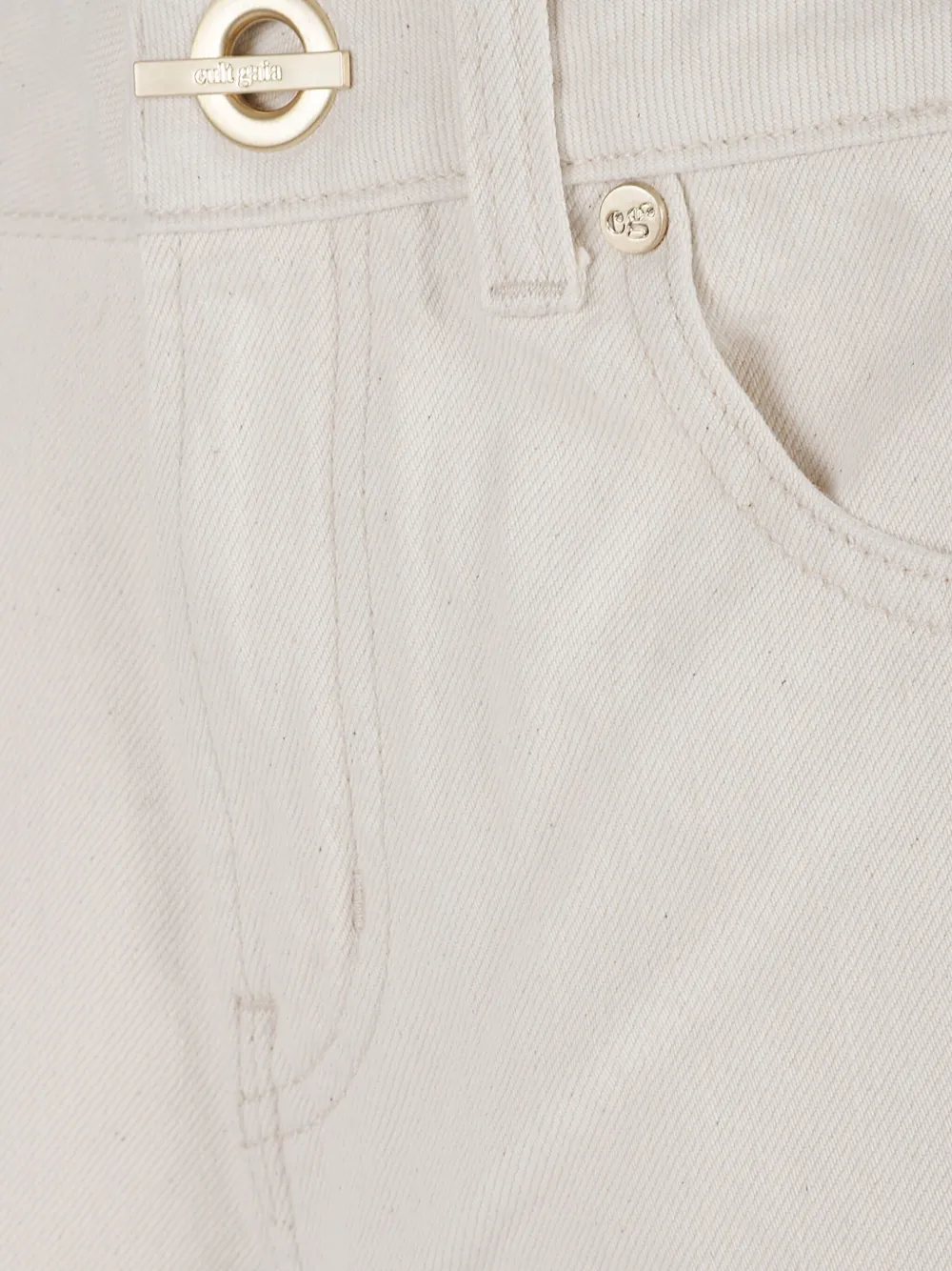 Cult Gaia Rosella jeans met riemlussen Beige