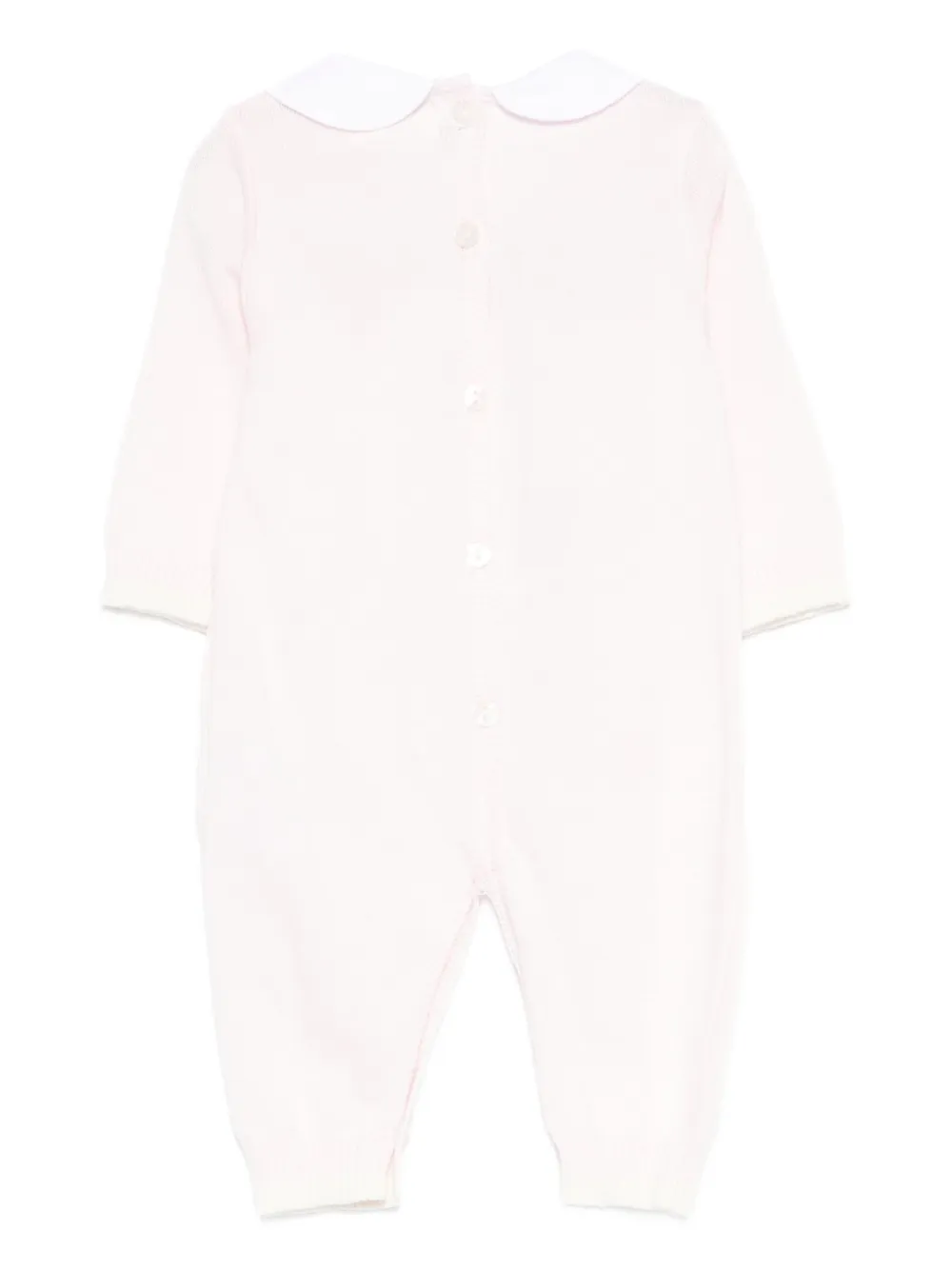 NANAN Romper met geborduurde kraag - Roze