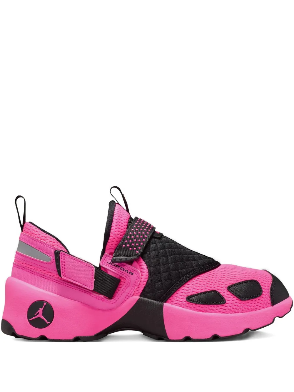 Jordan Trunner Lx Quilted Strapped Sneakers In Pink