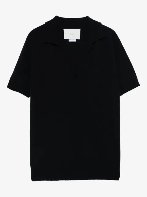 Vanisè polo-collar knitted T-shirt