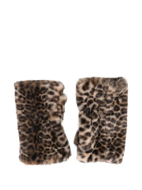 Alpo leopard print gloves