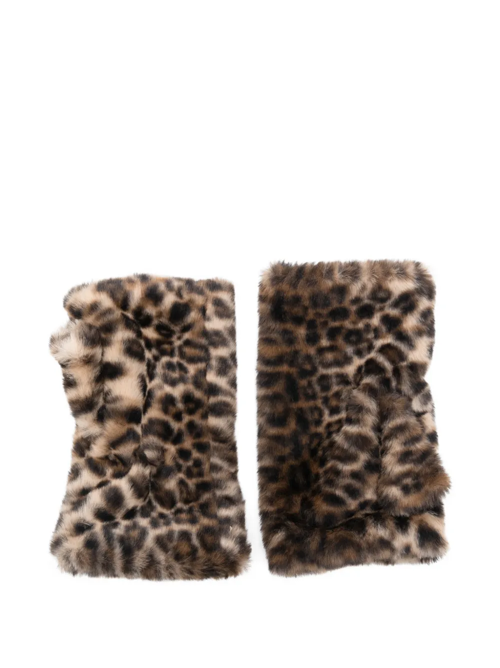 Alpo leopard print gloves - Bruin