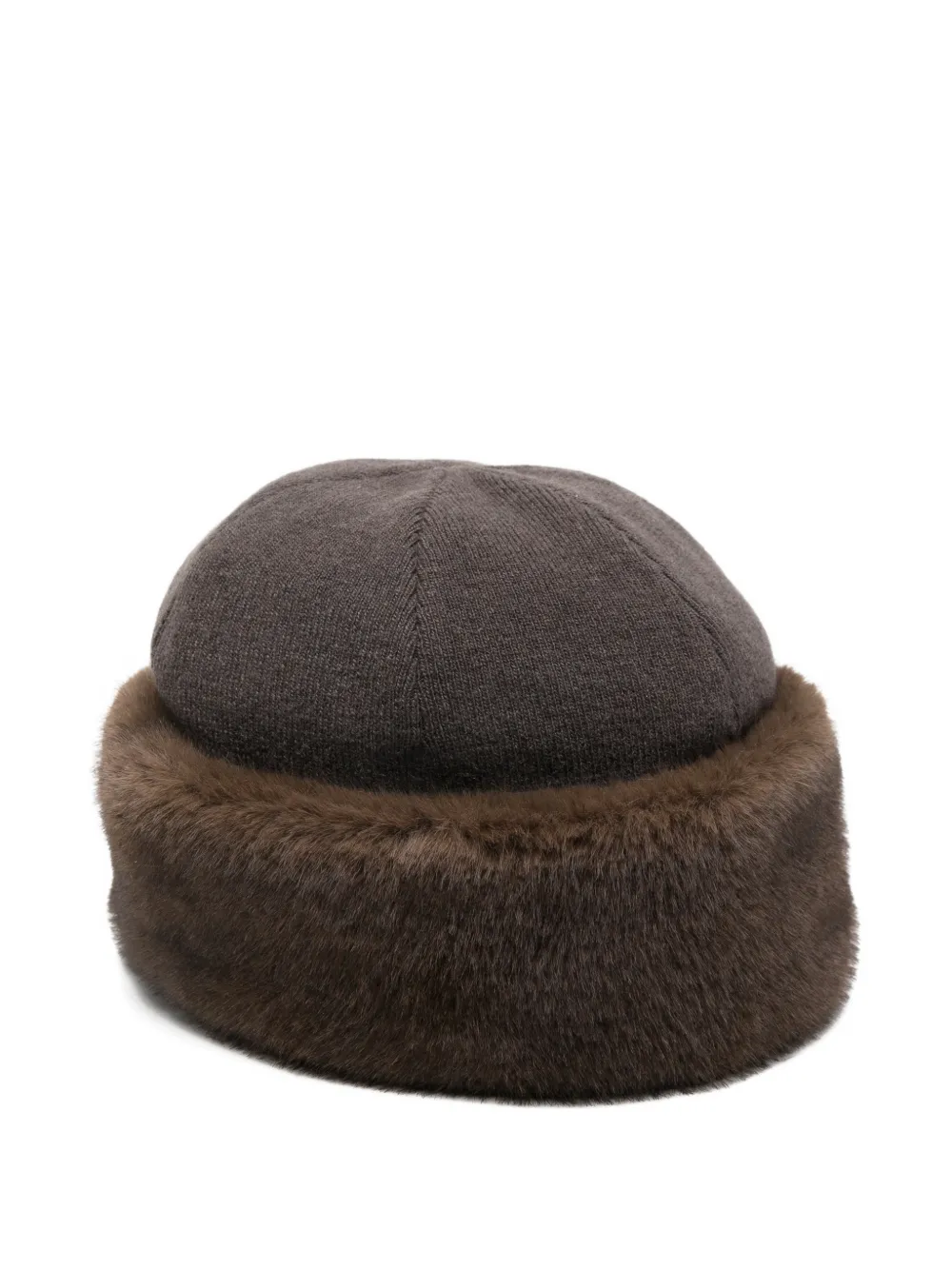 Alpo gorro con ribete texturizado | marrón | Image 1