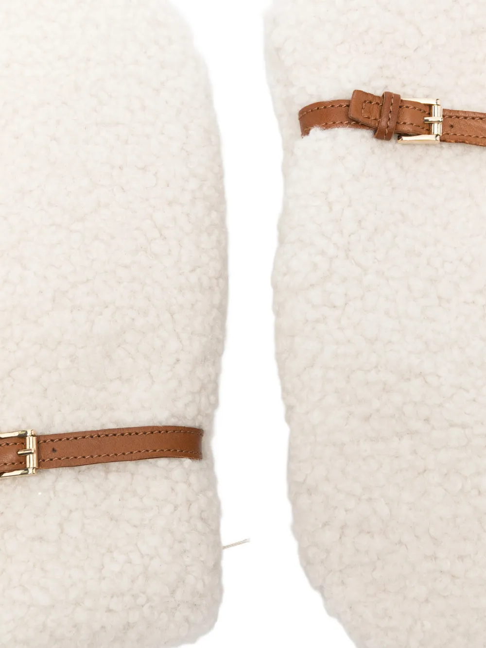  Alpo Buckle Strap Gloves - Neutrals 
