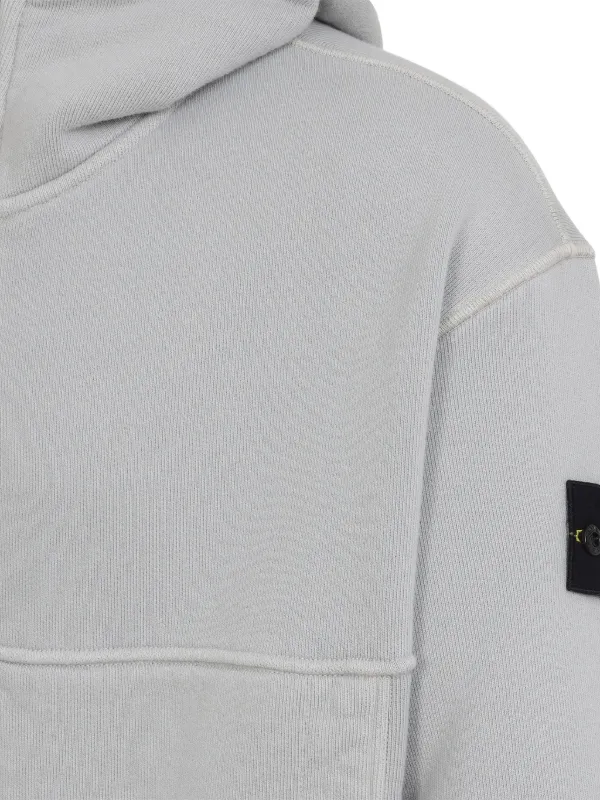 Stone Island ジップ スウェットパーカー | グレー | FARFETCH JP