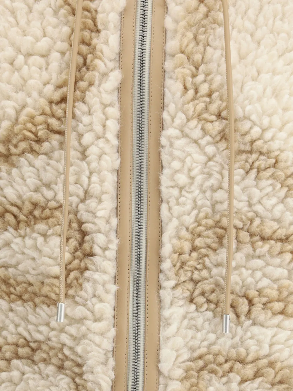 Loewe Anagram Fleece Jacquard Vest In Neutral