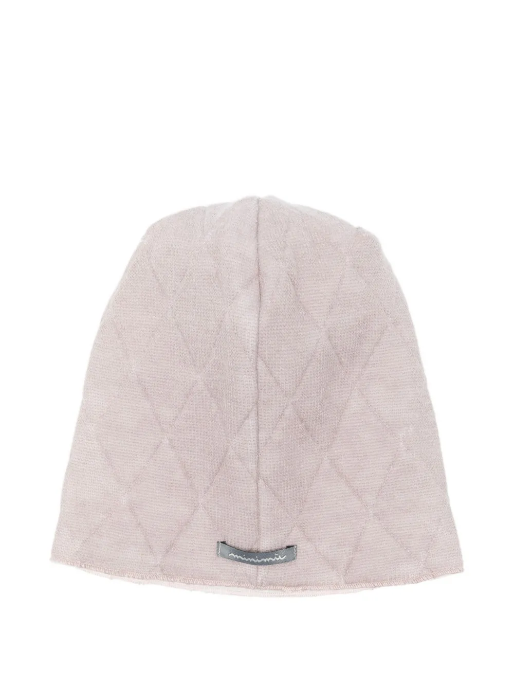 Minimù Gewatteerde hoed met logopatch - Roze